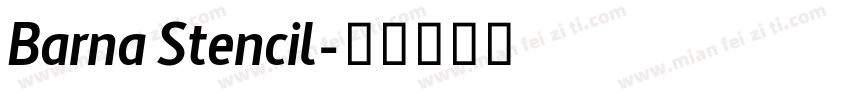 Barna Stencil字体转换